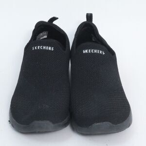 Skechers Air Cooled Arch Fit Women's Black Mesh Slip On Sneakers Shoes Size 8